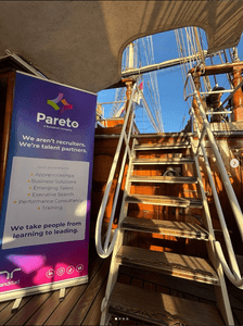 A photo of a Pareto event aboard the Clipper Stad Amsterdam